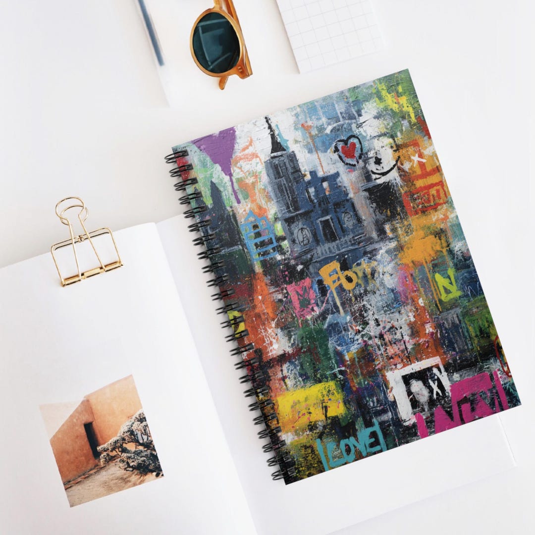 Urban Symbolism Riot Spiral Notebook - Ruled Lines, Creative Journal ...