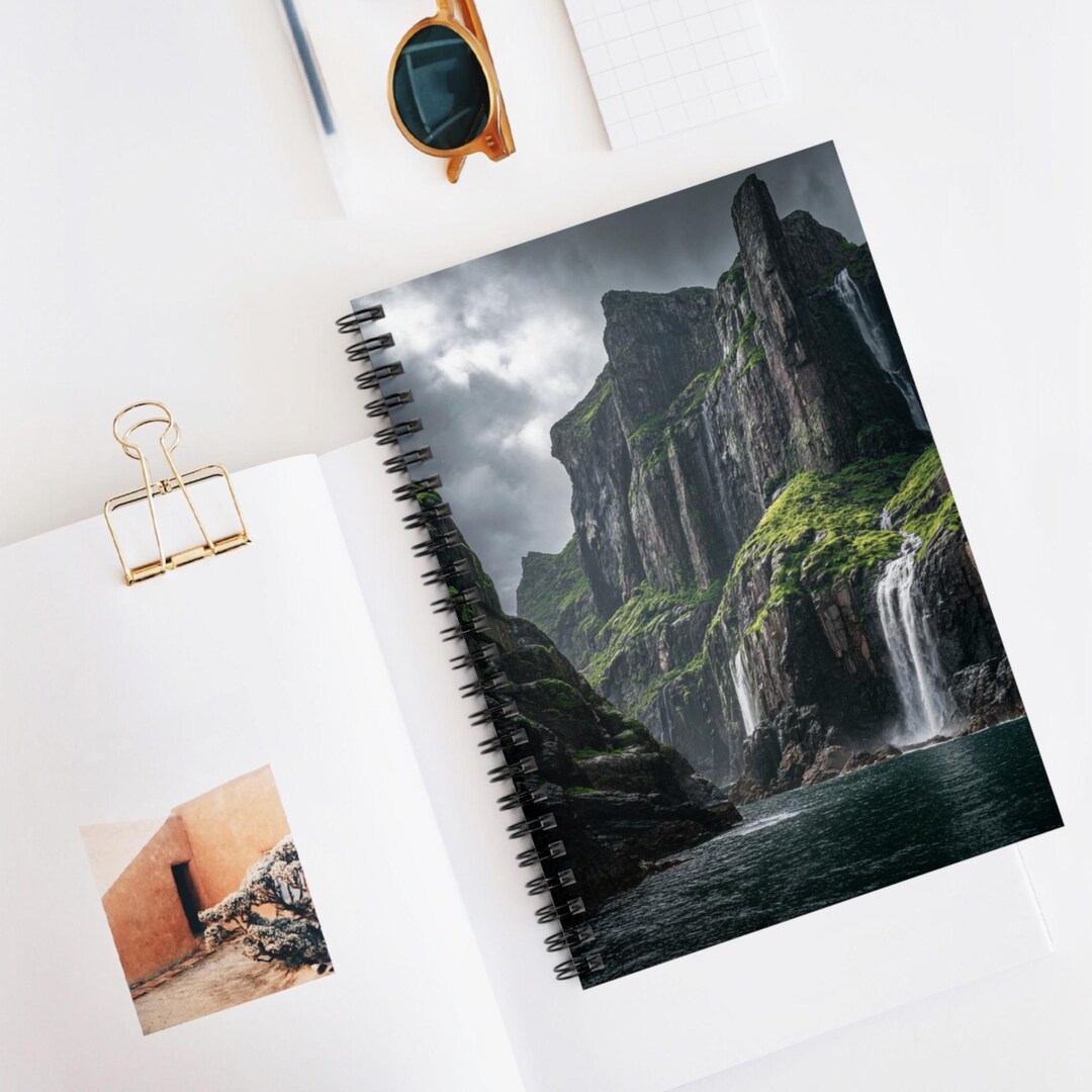 Gravity Waterfall Cascade Spiral Notebook | Ruled Journal, Artistic ...