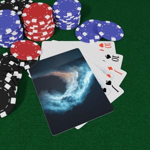 Liquid Force Bloom Poker Playing Cards, Game Night Essentials, Christmas Gift Idea, Poker Night Card Deck, Unique Deck of Cards