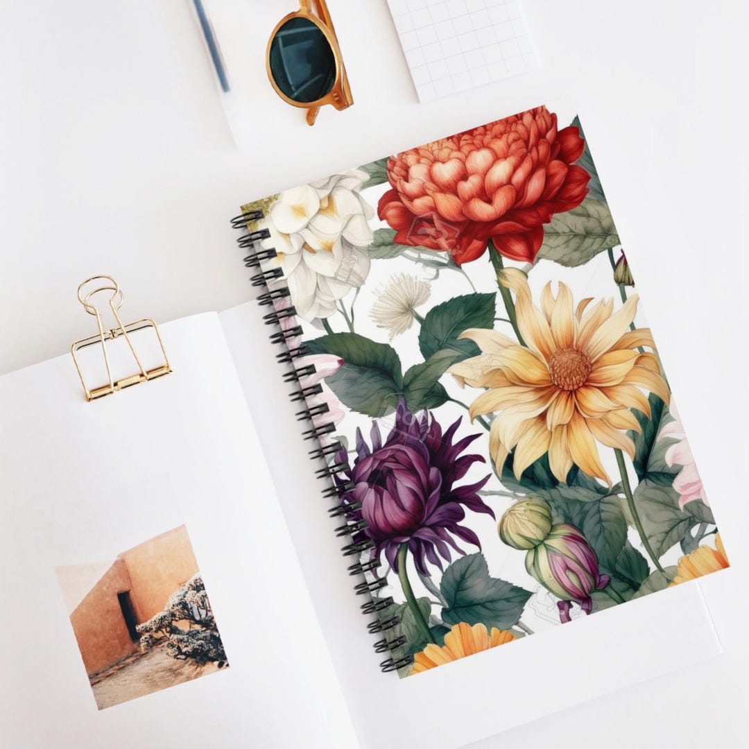 Vintage Garden Study Notebook | Spiral Ruled Journal, Artistic ...