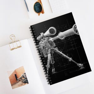 Magnetisk spiralanteckningsbok med spår | Linjerad anteckningsbok, konstnärlig skissbok, julklappsidé, skolmaterial, kreativt skrivande