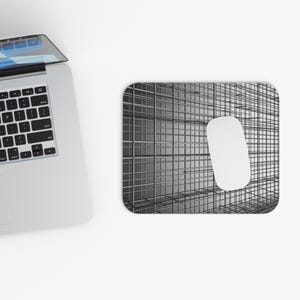 Mathematical Grid Order Mouse Pad, Art Desk Mat, Office Desk Accessories, Christmas Gift Idea, Home Desk Decor, Office Essential