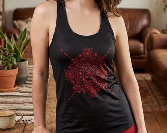 Bandana Print Tank-Top | Women's Ideal Racerback Tank