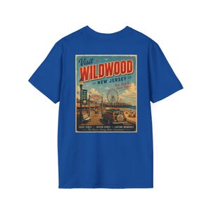 Wildwood New Jersey Retro Beach Shirt | Vintage Jersey Shore T-Shirt | Boardwalk Graphic Tee | Coastal Summer Shirt image 18