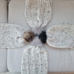 Handmade Crochet Women&#39;s Winter Beanie with Pom Pom