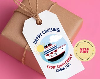 Etiquetas de regalo para cruceros Disney: Pixie Dust, Fish Extender (PDF imprimible)