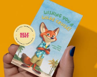 Etiquetas de regalo de Disney Cruise / Zootopia / Descarga digital imprimible