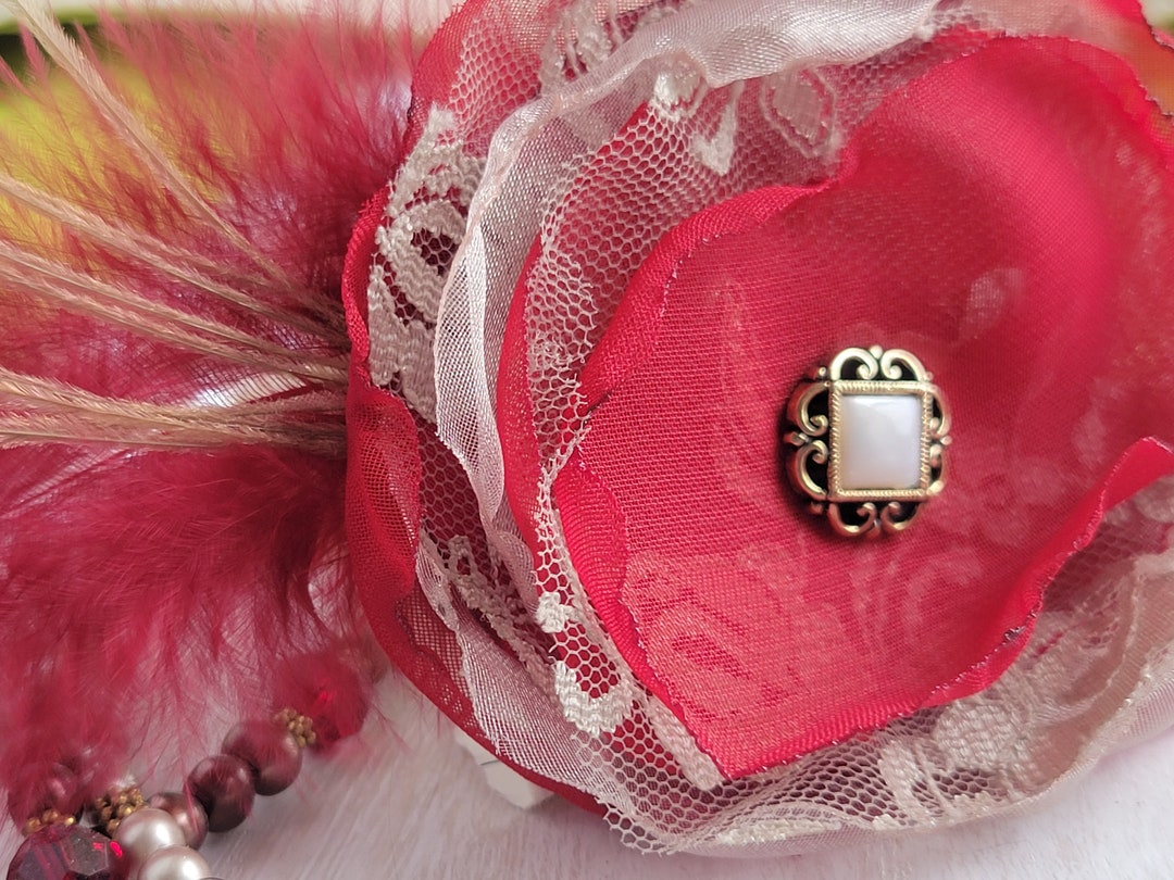Adult Women's Retro Lurex Fascinator Hair Clip main image 0