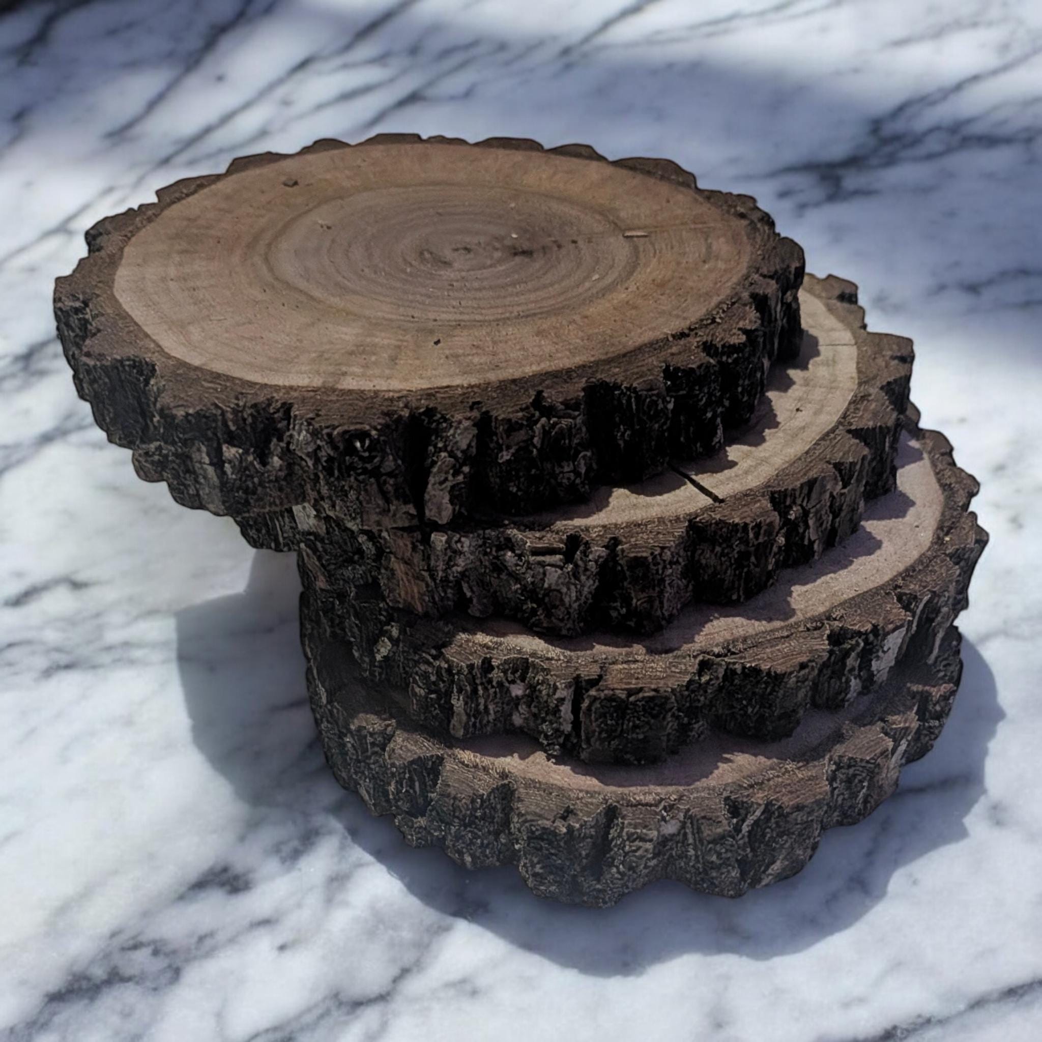 Walnut Rounds Black Walnut Slabs, Live Edge Cookie Rounds, Wooden Rounds for Coasters ...