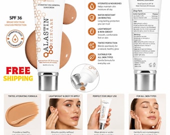 Alastin Hydratint Pro Mineral Sunscreen SPF 36 | Tinted Mineral Face Sunscreen | Hydrating Skincare | 3.2oz | Daily Sun Protection |