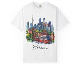 Toronto City Map T-shirt | Toronto Skyline Tee