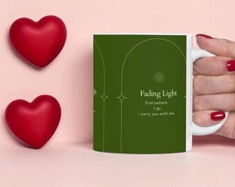 Fading Light Grief Mug, Sympathy Gift for loss of loved one , memorial cup, bereavement gift, In loving memory, Condolence Gift