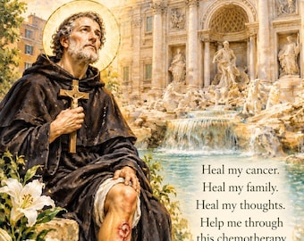 Tarjeta de oración de sanación para pacientes con cáncer, tarjeta religiosa inspiradora, tarjeta de aliento cristiano, descarga digital instantánea.
