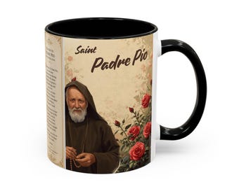 Saint Padre Pio Prayer Mug | Accent Coffee Mug 11oz 15oz, AI generated