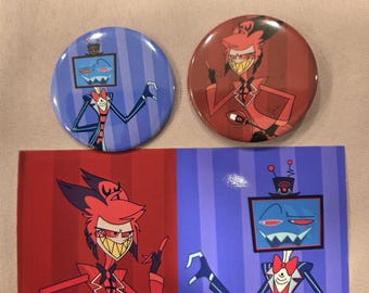 Radio Silence pins and print