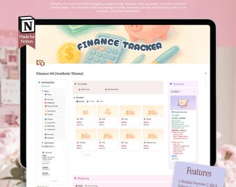 Alles-in-één financiële sjabloon | Budget, onkosten, besparingen en maandelijks dashboard voor persoonlijk gebruik (digitale downloads)
