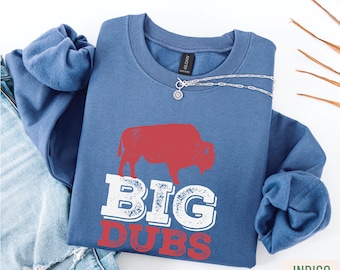 Big Dubs Buffalo Football Sweatshirt, Unisex 716 BFLO Mafia Tailgating Crewneck