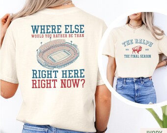 The Ralph Final Season - Buffalo Football Shirt: Unisex Comfort Colors Vintage Style 716 Mafia Tailgating Crewneck