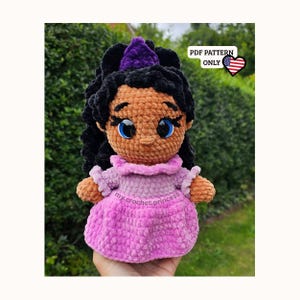 Crochet Princess Doll Pattern – Amigurumi Girl PDF – Fairy Tale Crochet Tutorial – Stuffed Toy DIY – Handmade Doll Pattern - PDF File