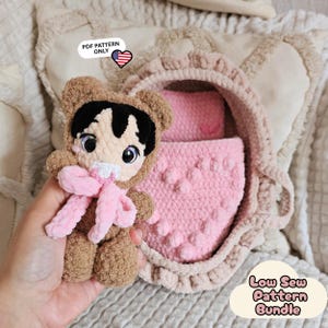 Crochet Basket Pattern | Crochet Doll Pattern | Tilly Teddy & Dreamy Set | PDF Pattern Bundle (US Terms)