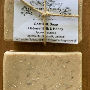 Oatmeal Milk & Honey Goat Milk Soap