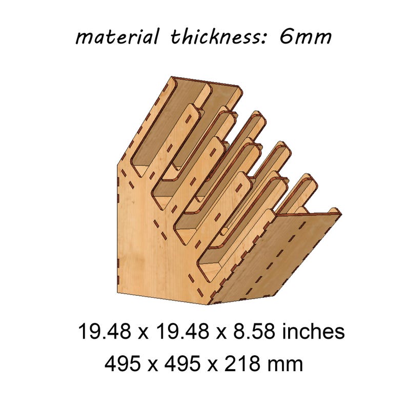 Corner Cup Dispenser Laser Cut File – 2 Sizes, 6mm Material (digital ...