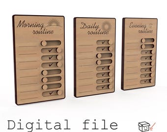 Agenda giornaliera Montessori - File tagliati al laser