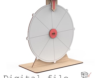 Wheel of Fortune – Digital Laser Cut Game Accessory (3mm Material, 1/8 inch - read description)