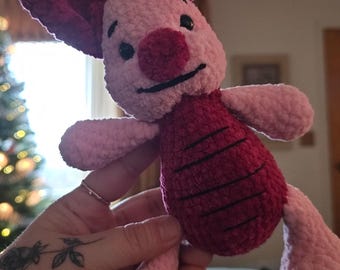 Peluche inspirado en Piglet hecho a mano