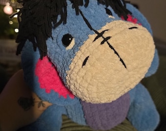 Peluche inspirado en Eeyore hecho a mano GRANDE