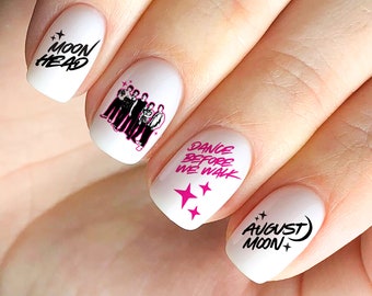 August Moon Nail Decals Stickers Waterslide The Idea Of You Hayes Dance Before We Walk Closer Guard Down Taste More!