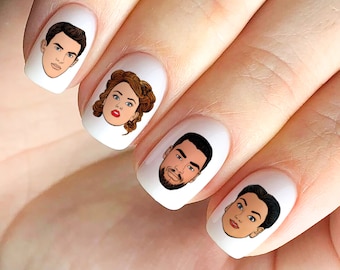 Bridgerton Inspired Nail Decals Stickers Waterslide Daphne Simon Anthony Kate Colin Penelope Benedict Eloise Violet More!