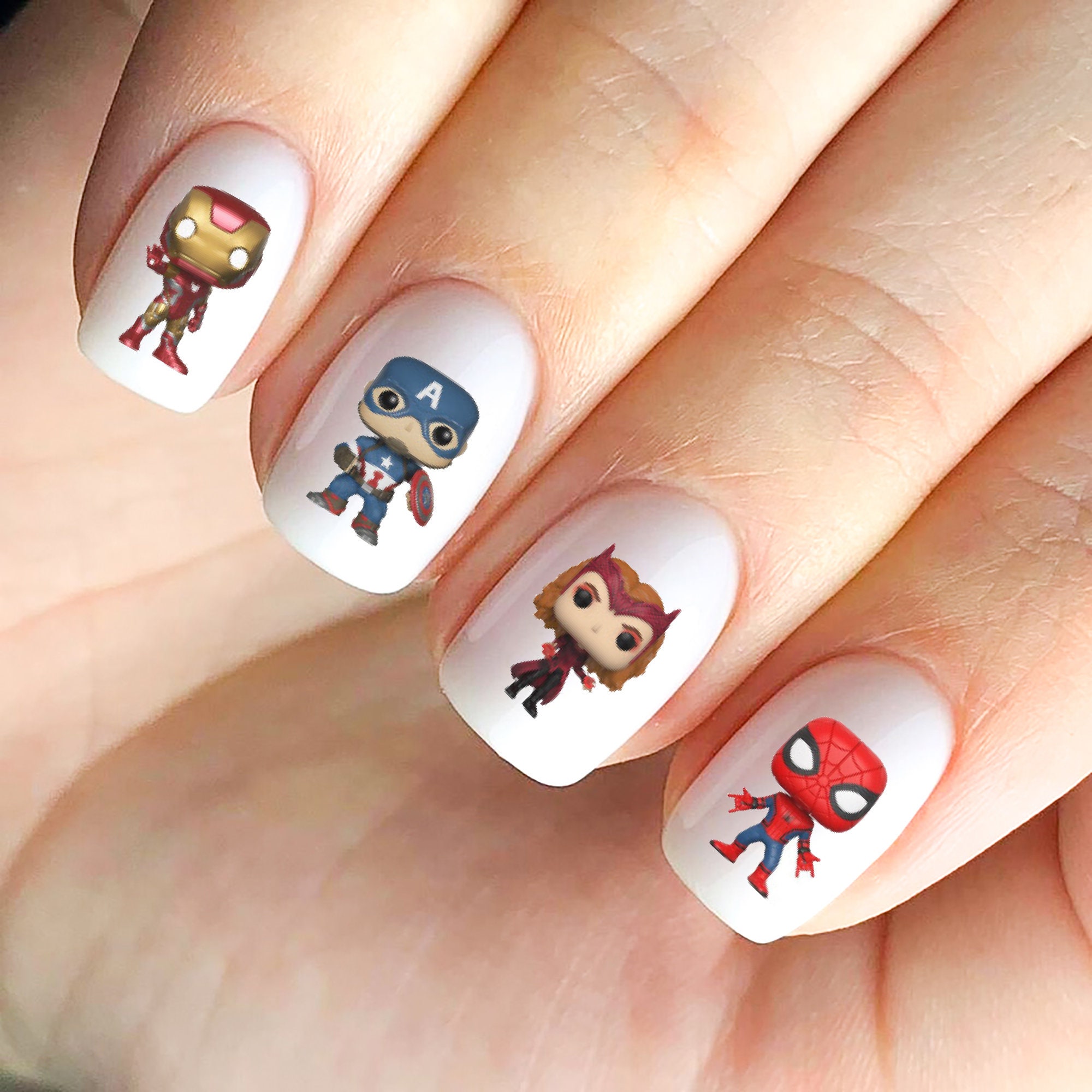 Spiderman nails - Etsy.de
