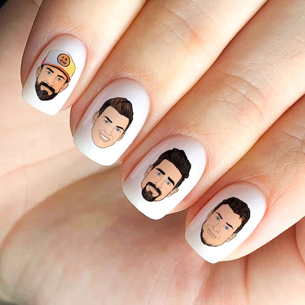 Calcomanías y pegatinas para uñas de Backstreet Boys BSB Waterslide Nick Brian Aj Kevin Howie KTBSPA DNA ¡Y más!