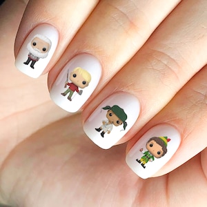Christmas Holiday Movie Nail Decals Stickers Waterslide Home Alone Elf Vacation Santa Clause More!