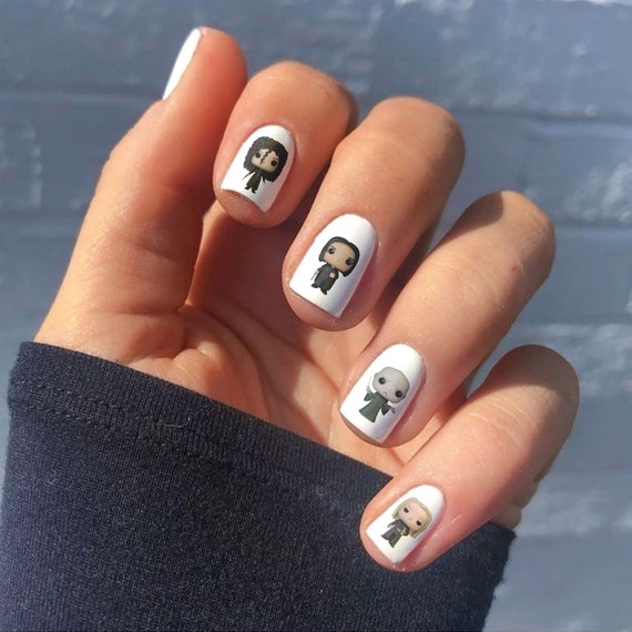 Harry Potter Inspired Hand Painted False Nails , Harry Potter Nails -  valleyresorts.co.uk