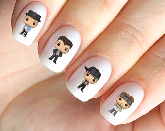 NKOTB New Kids On The Block Nail Decals Stickers Waterslide Boyband Blockhead Step by Step More!