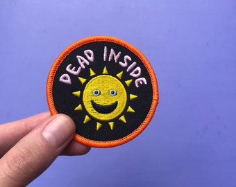 Dead Inside iron on patch