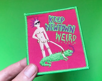 Keep Newtown Weird. Iron on patch