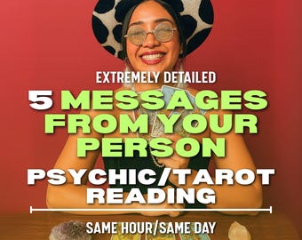 5 Botschaften von Ihrer Person - Liebesbrief Psychische Lesung, Psychische Lese Deck, Kanalisierte Botschaften, Tarot Legung, Liebesbotschaft, Same Hour