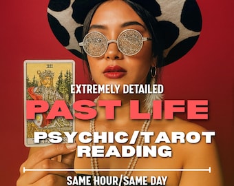Past Life Psychic Reading - Same Hour, Soul Memory & Energy Insight, Clairvoyant Medium Spiritual Reading, Spirit Guide, Medium Reading, 1HR