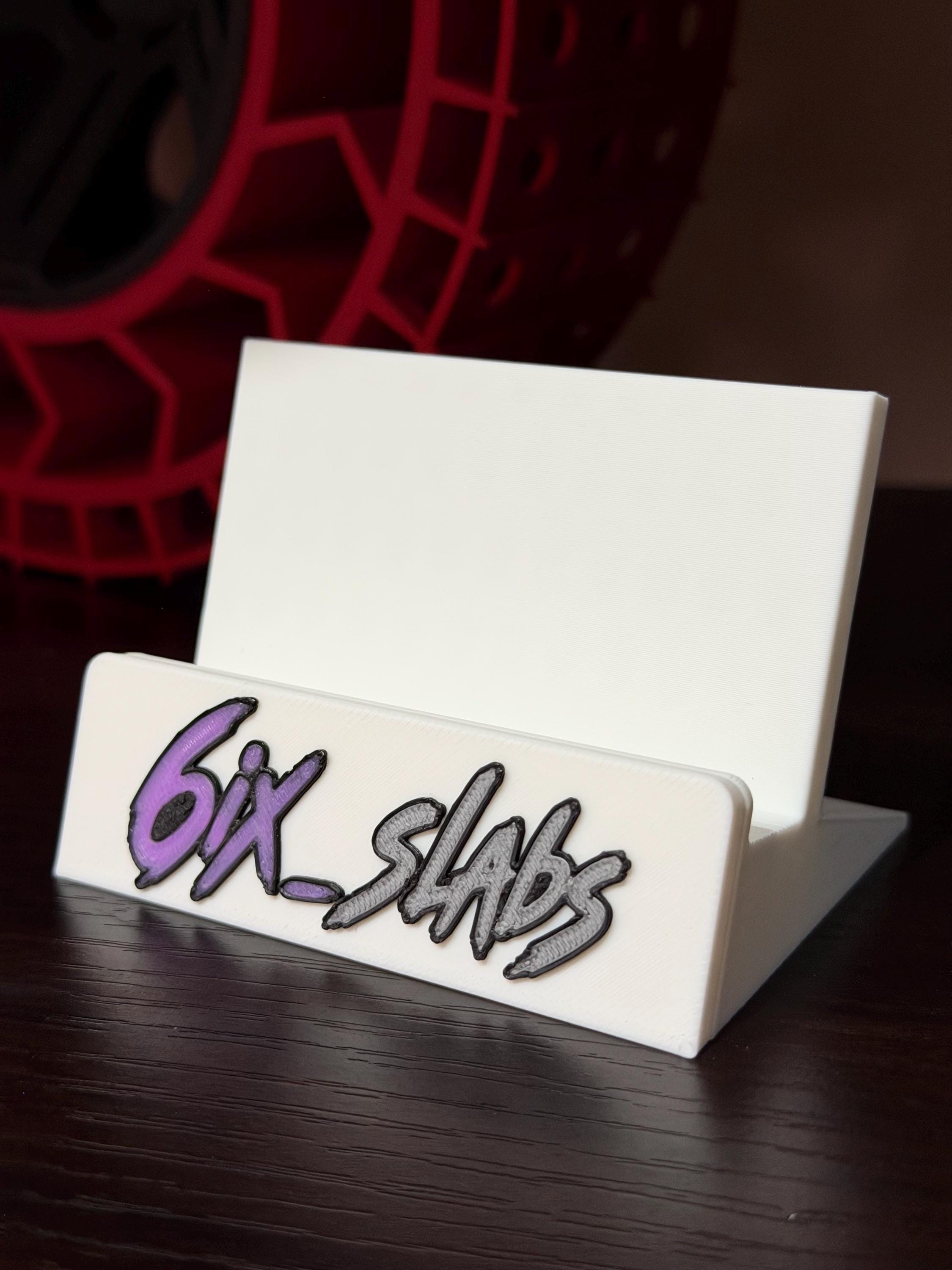 Custom Trading Card Display Stand – Personalized Logo/card Holder - Etsy
