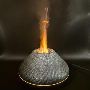 Dark Souls Bonfire Inspired Humidifier/Diffusor | Soulslike Fantasy Lamp | Gaming Room Decor | Gothic Ambient Desk Humidifier | Gamer Gift
