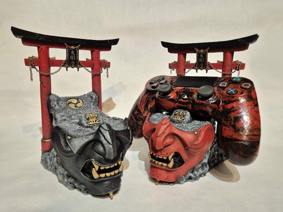 Torii Gate Shrine Ghost of Tsushima Mask Controller Stand 6