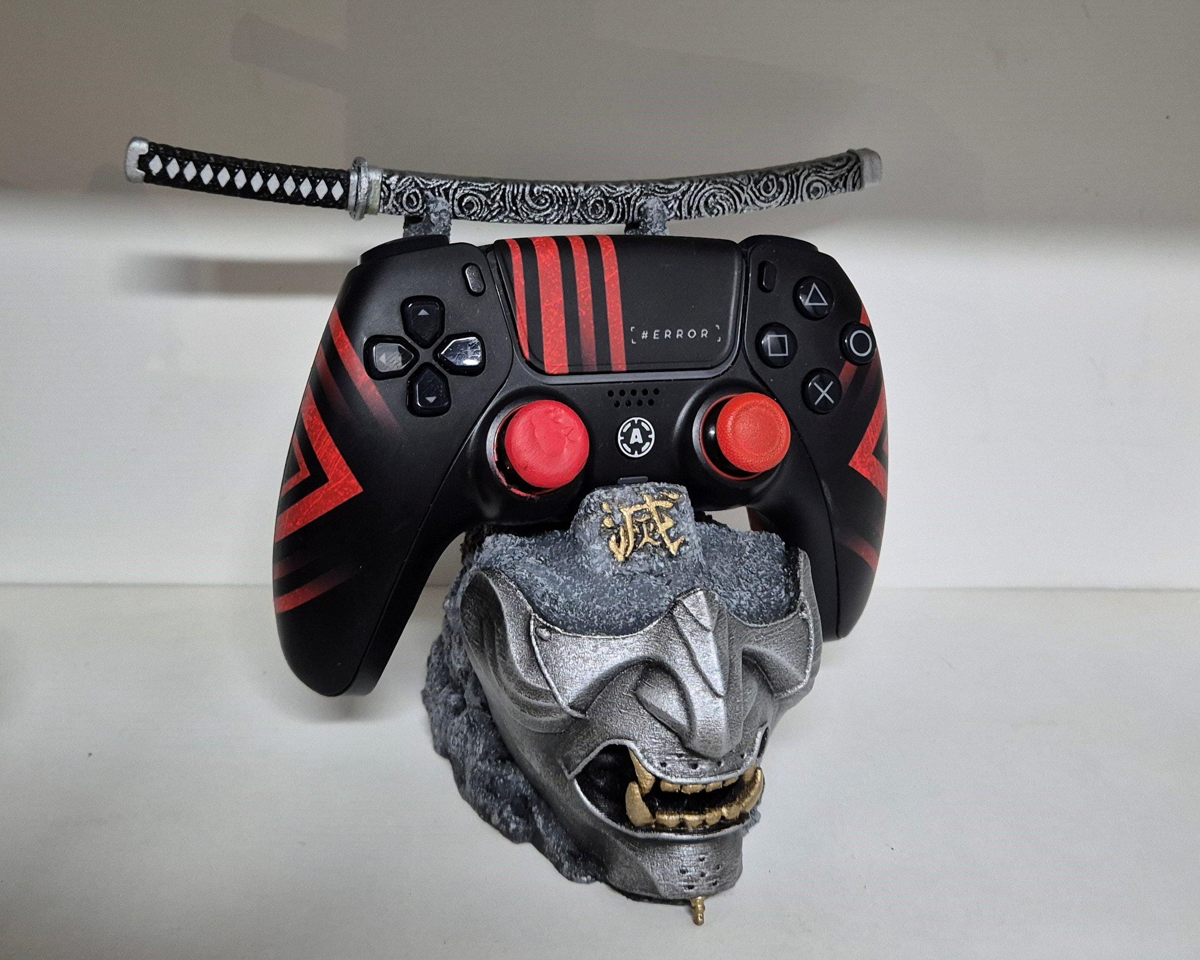 Ghost of Tsushima Mask Controller Stand 6 choosable Katanas – Hand ...