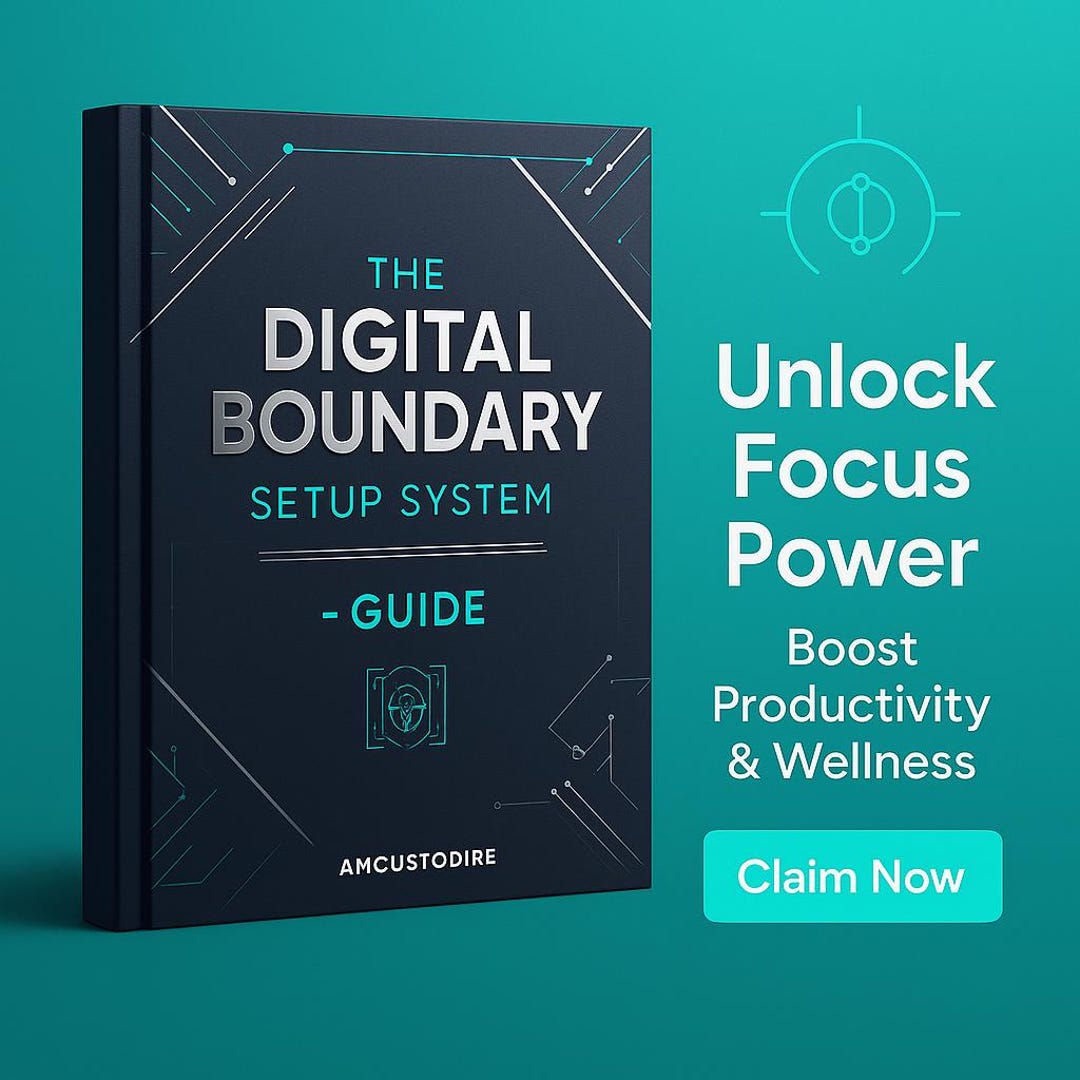 Digital Boundary Guide: Tech Habits & Focus Management (digital ...