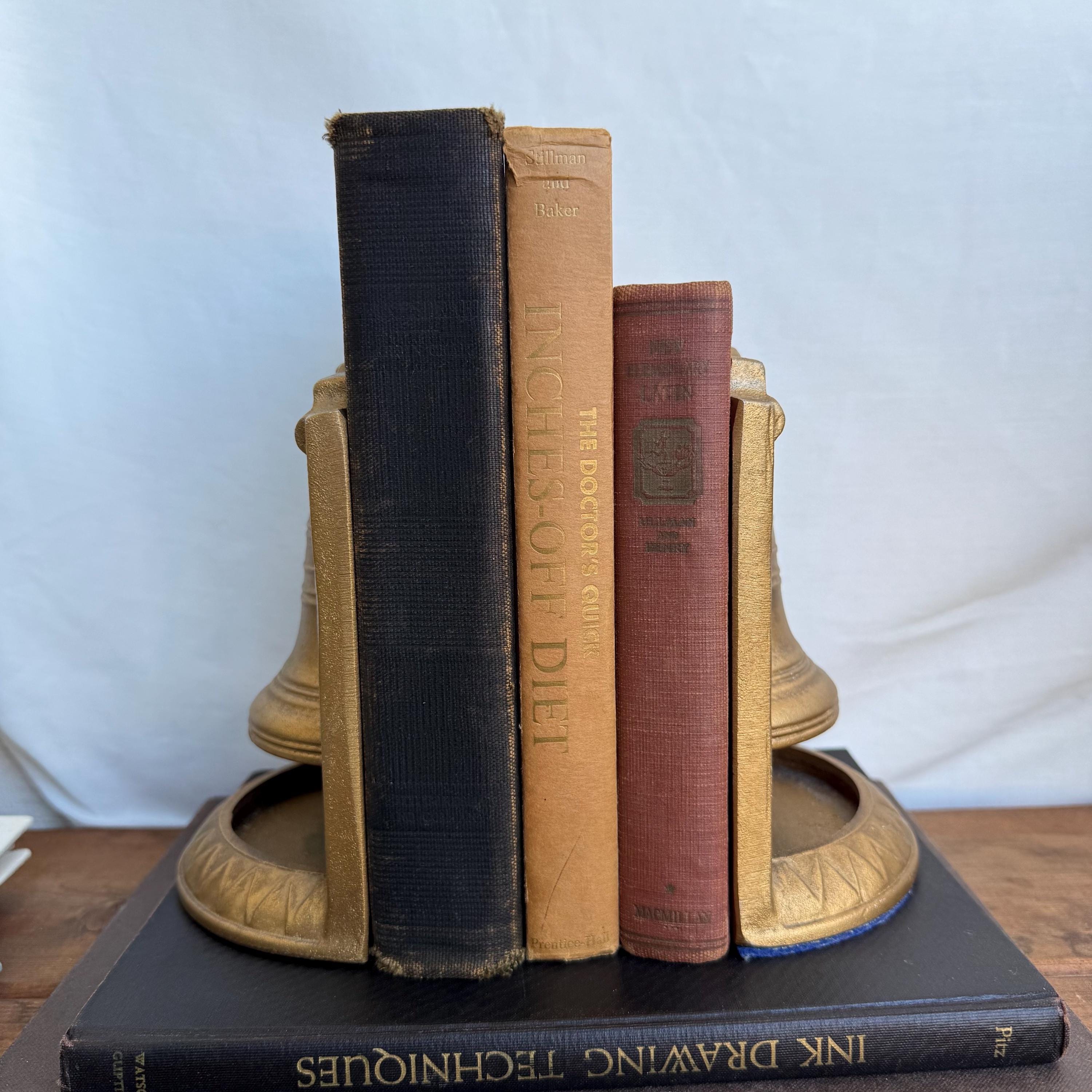 ヴィンテージ鋳鉄製リバティベルブックエンド | ミッドセンチュリー