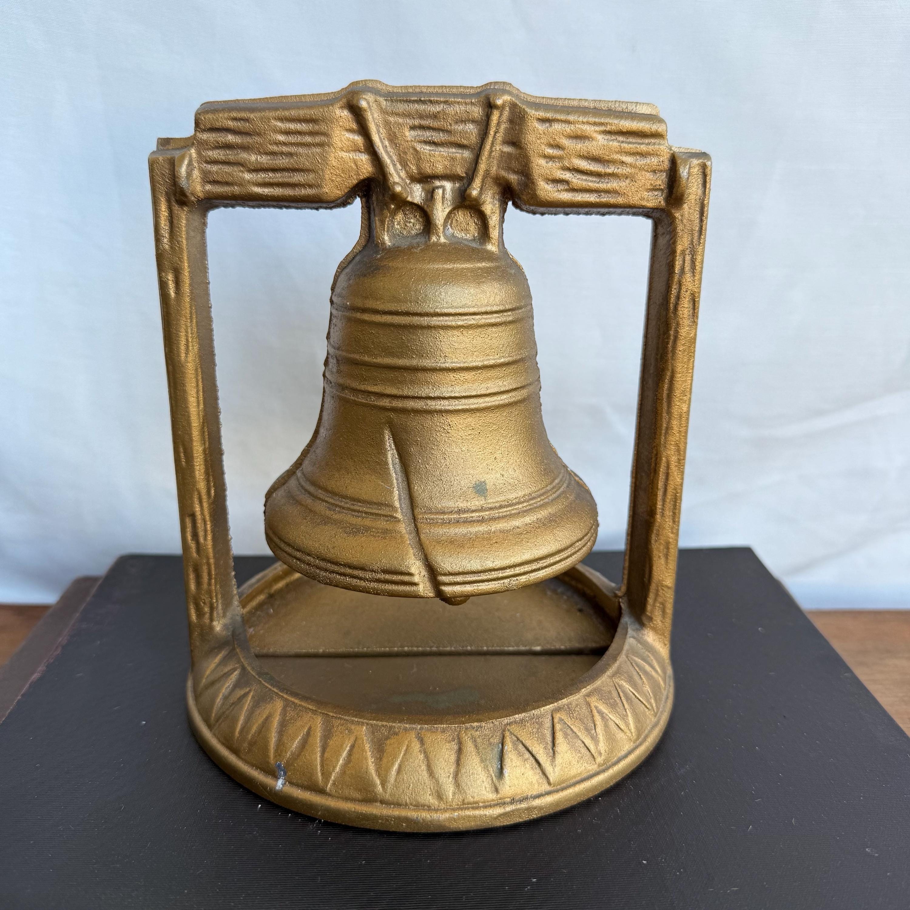 アンティーク雑貨 Liberty Bell book end ヴィンテージ鋳鉄製リバティベルブックエンド | ミッドセンチュリー