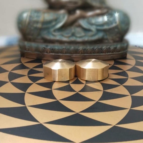 Milled Brass Hexagonal Incense Burner