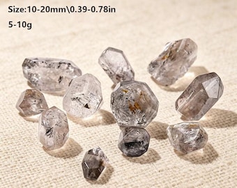 Freigeformte Herkimer-Diamantperlen, Rohkristallperlen für die Schmuckherstellung, DIY-Kristallschmuckzubehör, handgefertigte Edelsteinperlen